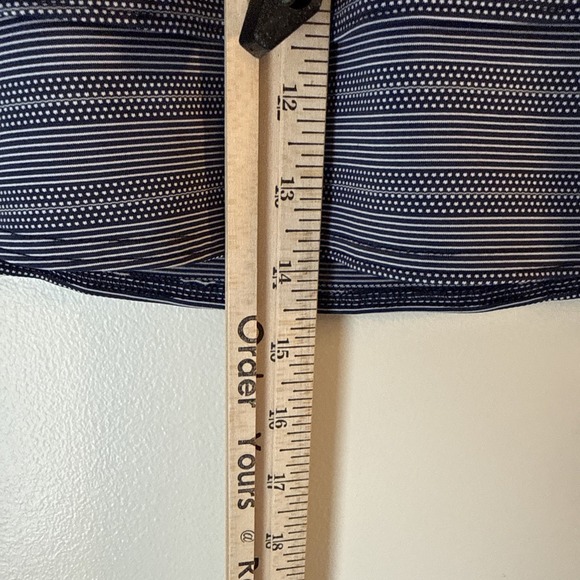 Athleta Dot Stripe Swagger Skort Navy Blue Womens Size L #591396 Classic Sporty - Picture 4 of 10